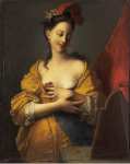 Courtin Jaques-Francois Young Woman in front of a Mirror  - Hermitage